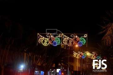 Telde se pone en modo navideño con el encendido de sus luces/Francisco Javier Santana.